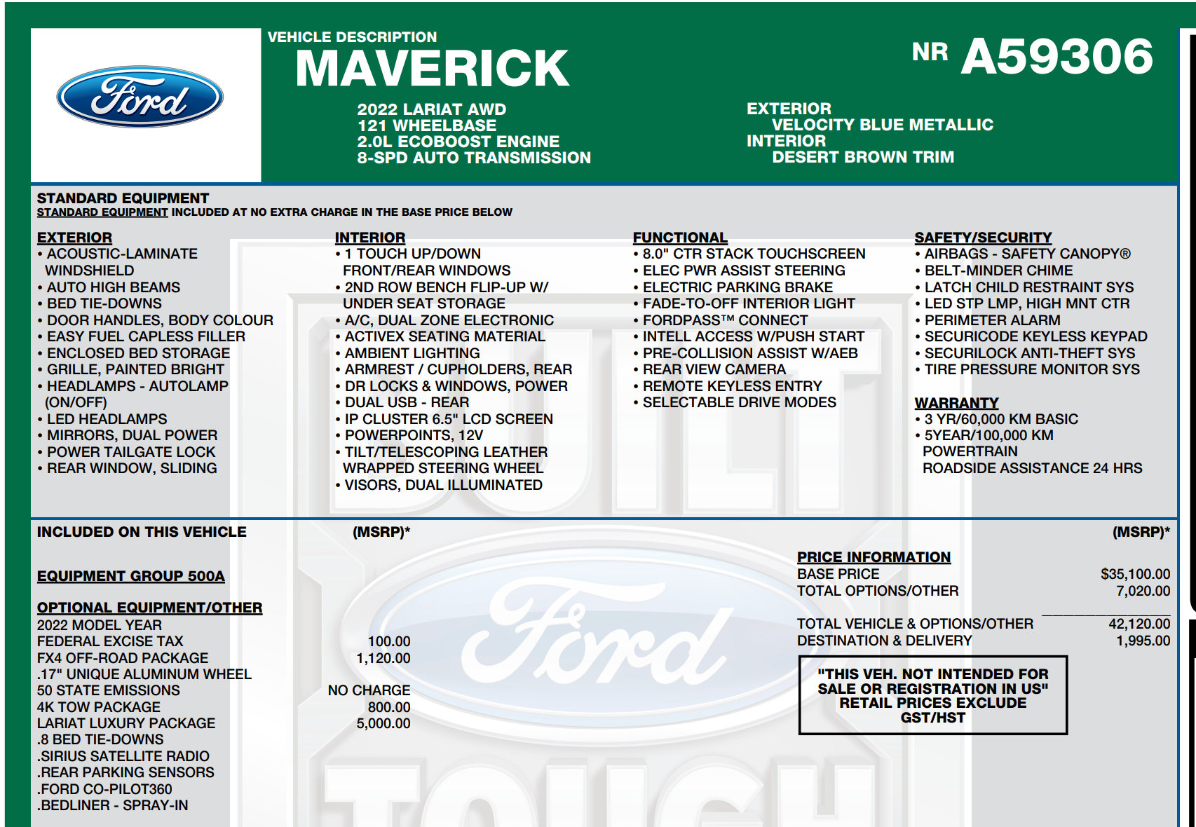 Got my window sticker! | Ford Maverick Forum
